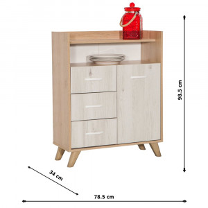 Dulap multifunctional cu sertare Fuchsia, palmira-capri