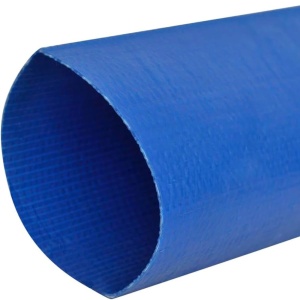Furtun plat Pvc 50metri, 2toli(50mm), refulare pompa, cu insertie panza, albastru