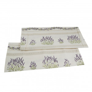 Huse perna model lavanda, Charme Blanc, culoare alb