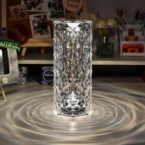 Lampa ambientala cu LED 16 culori, incarcare USB, control cu telecomanda si tactil