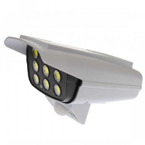 Lampa solara tip camera falsa, 100 LED-uri, cu senzor de miscare - XZ213