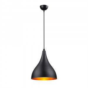 Lustra Damila, Luxe Lighting, Negru, 22x26x120 cm