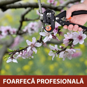 Pachet Foarfeca pentru taiat si altoit pomii,via cu 3 Lame (U, V, Ω) si 1 rola Altoire inclus