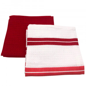 Set de prosoape bucatarie 50x70 cm bumbac cu tesatura de vafe, 10 bucati