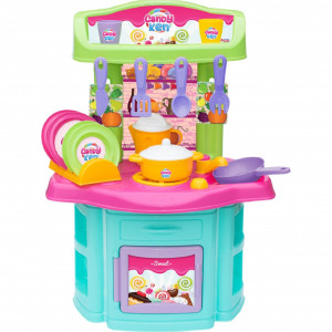 Set jucarii cu accesorii bucatarie pentru copii, Candy Ken