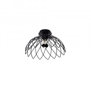 Aplica de perete Squid Lighting Papatya, aluminiu, incandescent - LED, max. 100 W, negru, 33x21x21 cm