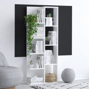 Biblioteca culoare alba, Cara, 60 X 150 X 15 cm