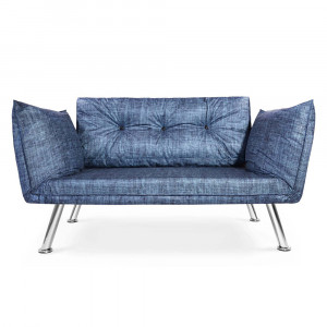 Canapea-extensibila-2-locuri-cadru-inox-Jean