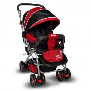 Carucior reversibil Aldeba 8028 rosu, 0 - 36 luni, 20 kg, spatar reglabil 3 pozitii
