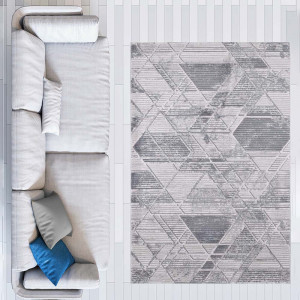 Covor Motto cu model geometric, 80X150