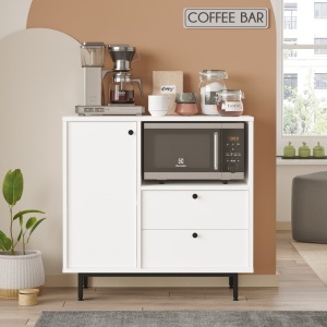 Dulap bucatarie Dona, 88X35,5X85 cm, culoare alb