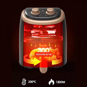 Friteuza cu aer cald - air fryer, 1200W, capacitate 3.5kg, DSP KB2078