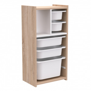 Organizator pentru copii, Anton, stejar cu alb 