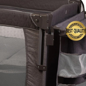 Patut copii si bebelusi cu laterala culisanta, plasa de tantari, spatii de depozitare, Holmer Kids Maxi Comfort Coolstyle
