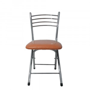 Scaun pliabil tapitat living - bucatarie, maro