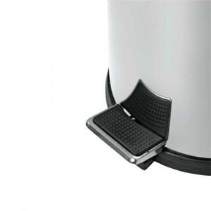 Set pentru baie inox 2 piese, cos gunoi 3 l + perie toaleta