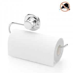 Suport cromat rola de hartie prosop cu ventuza