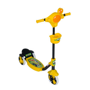 Trotineta cu 3 roti, Scooty, culoare galben