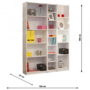 Biblioteca Rio, Asos Home, alb, 126x180x27cm