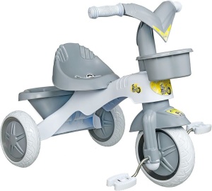 Bicicleta copii Kitty cu 3 roti, gri