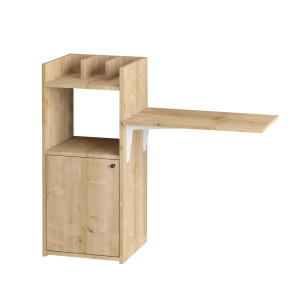 Birou Anca, practic si modern, dimensiuni 114 x 100 x 40 cm, nuc