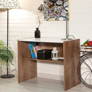 Birou Aydan, Asos Home, culoare nuc, 100x80x51cm