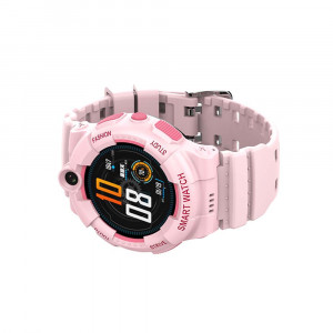 Ceas inteligent smartwatch copii cu  GPS si cartela, rezistent la apa, Efour Tech FG-31, roz