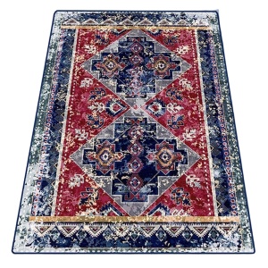 Covor living cu print digital 3D, Persieno, 100x150cm, poliester 100%, spate antiderapant