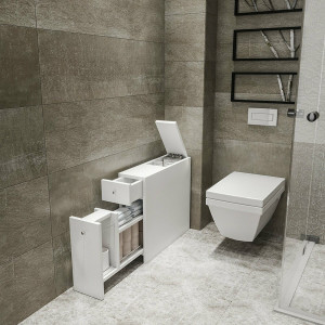 Dulap baie multifunctional Kalune Design, alb