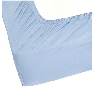 Husa de pat cu elastic 180x220cm+30cm. culoare bleu