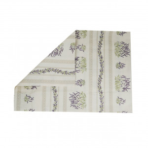 Huse perna model lavanda, Charme Blanc, culoare alb