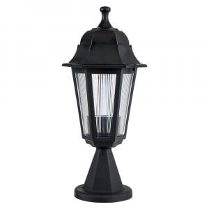 Lampa corp iluminat exterior, negru, E27, max. 100W