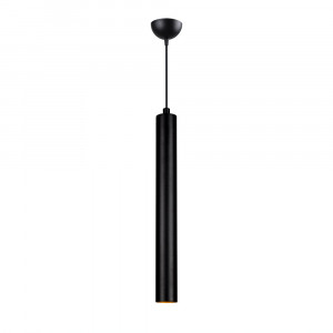 Lustra Tube, Luxe Lighting, Negru, 25x30x126 cm