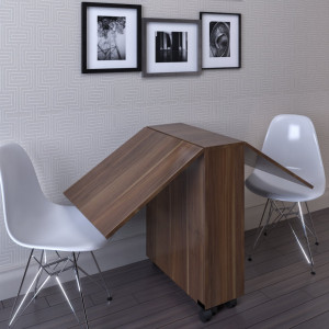 Masa extensibila bucatarie living Ultra Flamingo, nuc