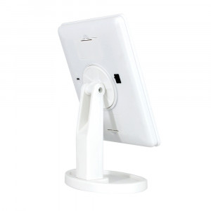 Oglinda de machiaj cu LED, ecran tactil, rotire 360 grade, spatiu de depozitare accesorii