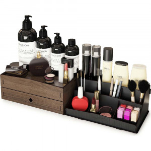 Organizator pentru machiaj Bella, Large MDF, nuc