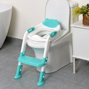 Reductor pentru toaleta cu scarita pentru copii, bleu, ArteNova