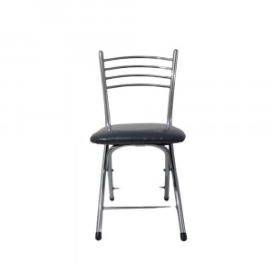Scaun pliabil tapitat living - bucatarie, negru