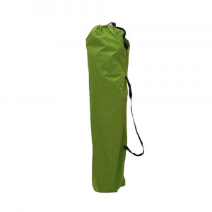 Set 2 scaune camping pliante cu brate, structura metalica, verde, model XL