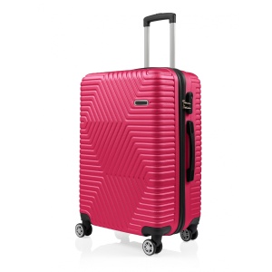 Set 3 trolere Artenova cu 4 roti, comaprtiment rigid, maner telescopic, cifru, fucsia - Img 7