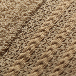 Set 4 prosoape de baie, 100% bumbac, 500 gr/m², 70x140cm, maro