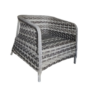 Set mobilier cu 2 fotolii  si canapea, Monaco, culoare gri