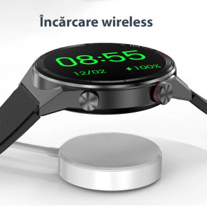 Smartwatch Efour Tech DT3, negru
