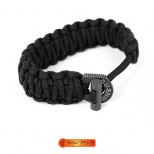 Bratara de Supraviețuire Paracord NEGRU 6m - Img 2