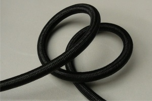 Snur PES Elastic 8mm Negru