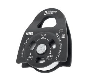 Scripete cu rulment Singing Rock EXTRA ROLL RK801EE00, eficienta 94%, 257g, 32kN, max. 13mm - Img 2