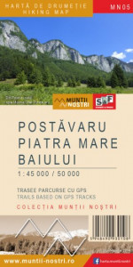 Harta POSTAVARU - PIATRA MARE - BAIULUI