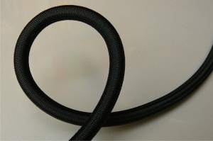 Snur PES Elastic 6mm Negru