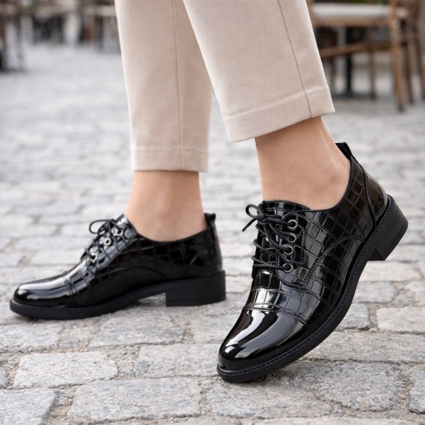 Pantofi Casual Vivienne Black2