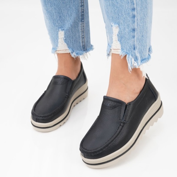 Pantofi Piele Naturala Adriana3 Black